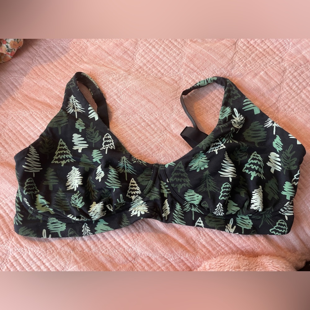 EUC me undies pine trees bra 2x